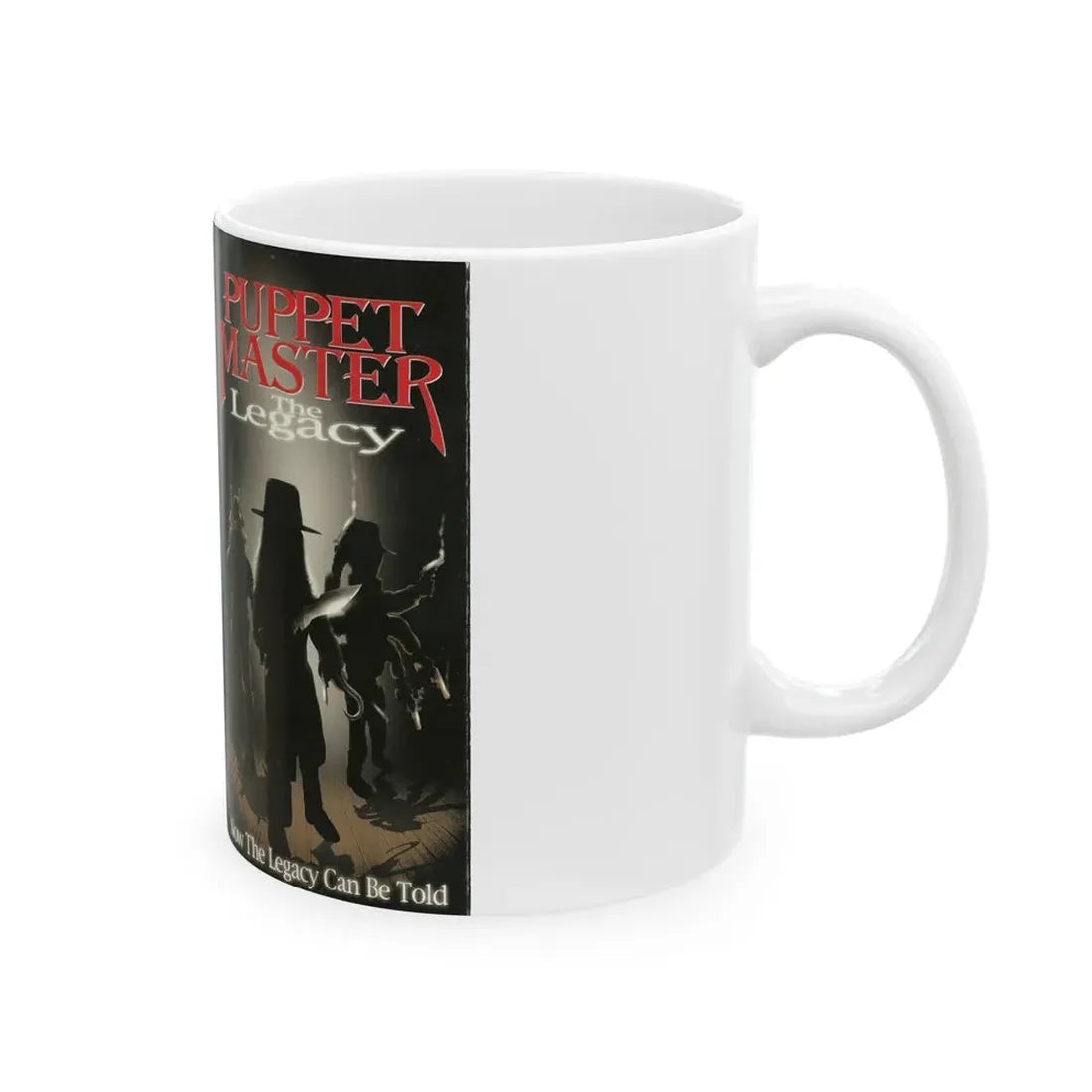 PUPPET MASTER THE LEGACY (VHS COVER) - White Coffee Mug - Go Mug Yourself