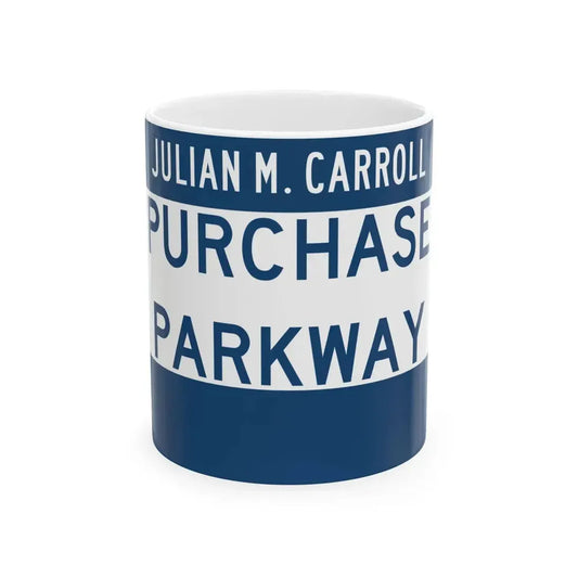 Purchase Parkway (Kentucky) (Road Sign) White Coffee Mug 11oz - Go Mug Yourself