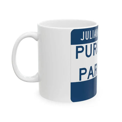 Purchase Parkway (Kentucky) (Road Sign) White Coffee Mug - Go Mug Yourself