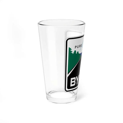 Pure Michigan Byway (Michigan) (Road Sign) Pint Glass 16oz - Go Mug Yourself