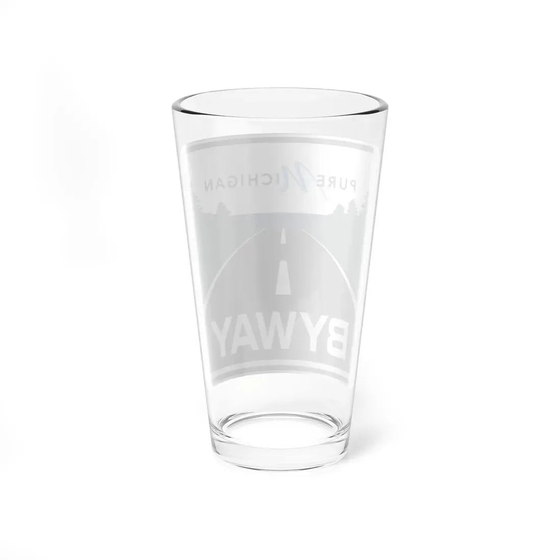 Pure Michigan Byway (Michigan) (Road Sign) Pint Glass 16oz - Go Mug Yourself
