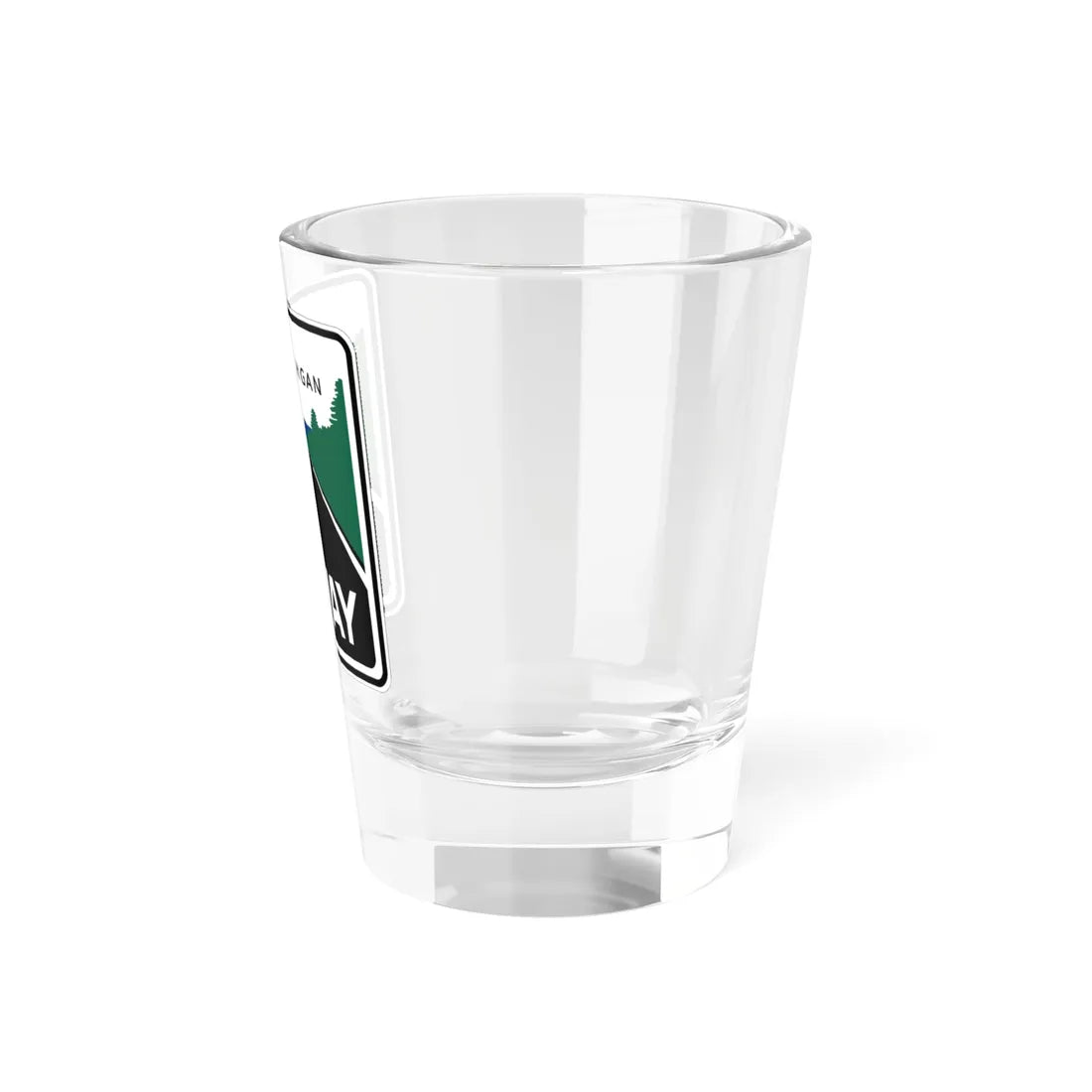 Pure Michigan Byway (Michigan) (Road Sign) Shot Glass 1.5oz - Go Mug Yourself