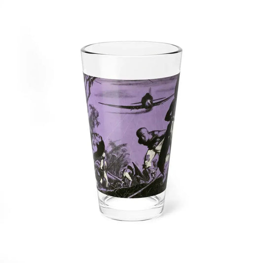 Purple Death From The Skies, 1952 (Magazine Illustration) Pint Glass 16oz 16oz - Go Mug Yourself