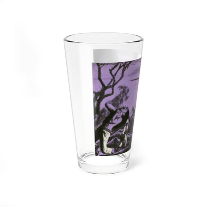 Purple Death From The Skies, 1952 (Magazine Illustration) Pint Glass 16oz-Go Mug Yourself