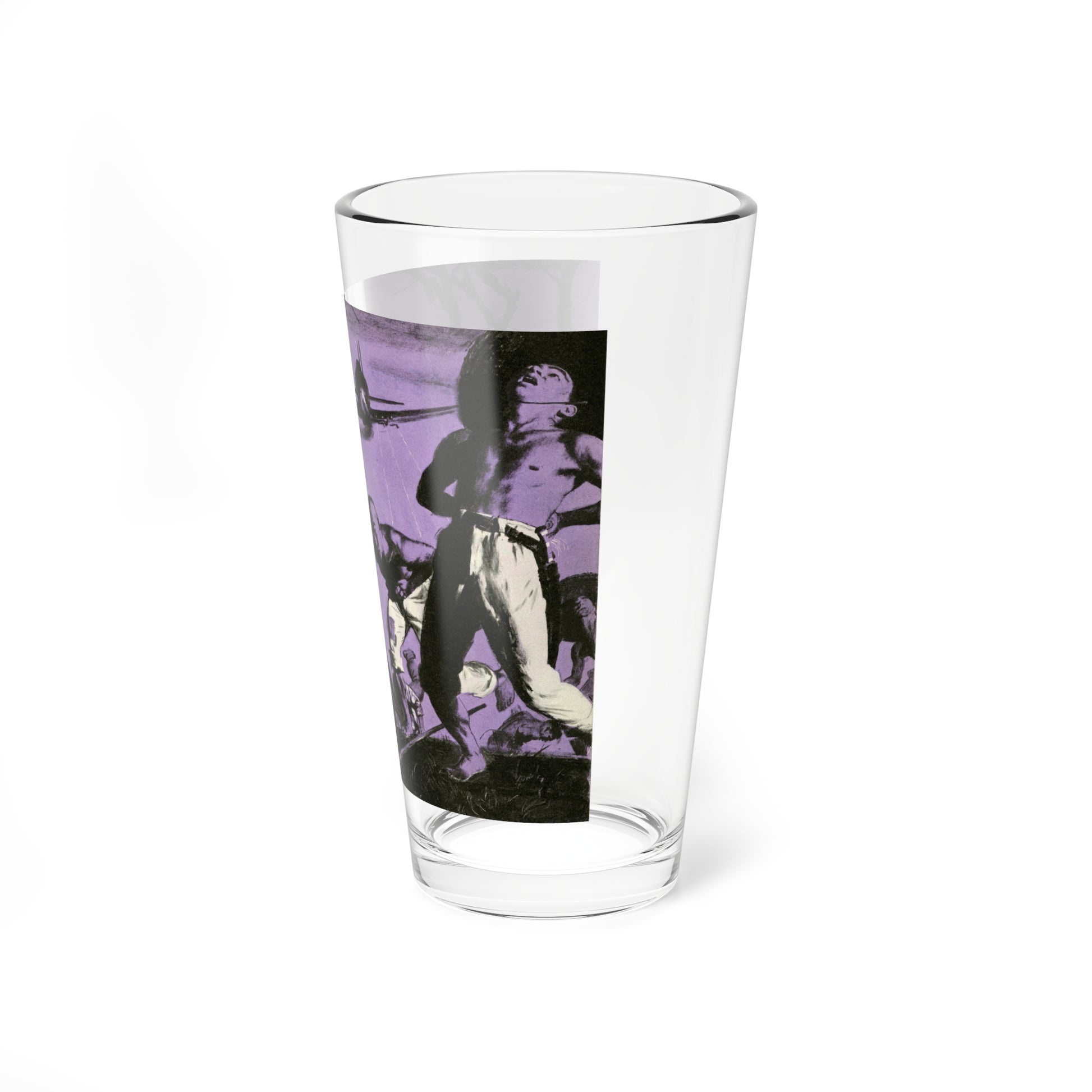 Purple Death From The Skies, 1952 (Magazine Illustration) Pint Glass 16oz-Go Mug Yourself