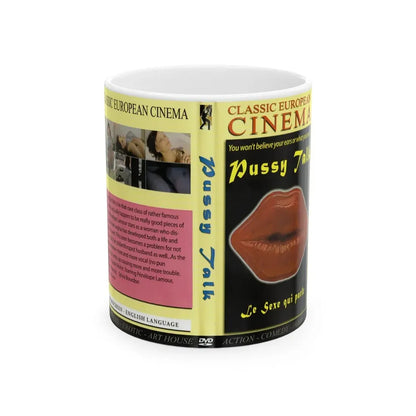 PUSSY TALK (VHS COVER) - White Coffee Mug 11oz - Go Mug Yourself