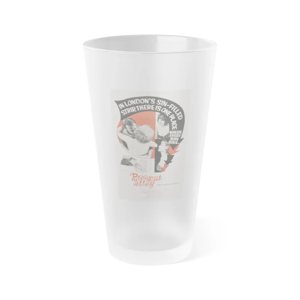 PUSSYCAT ALLEY 1965 Movie Poster - Frosted Pint Glass 16oz-Go Mug Yourself