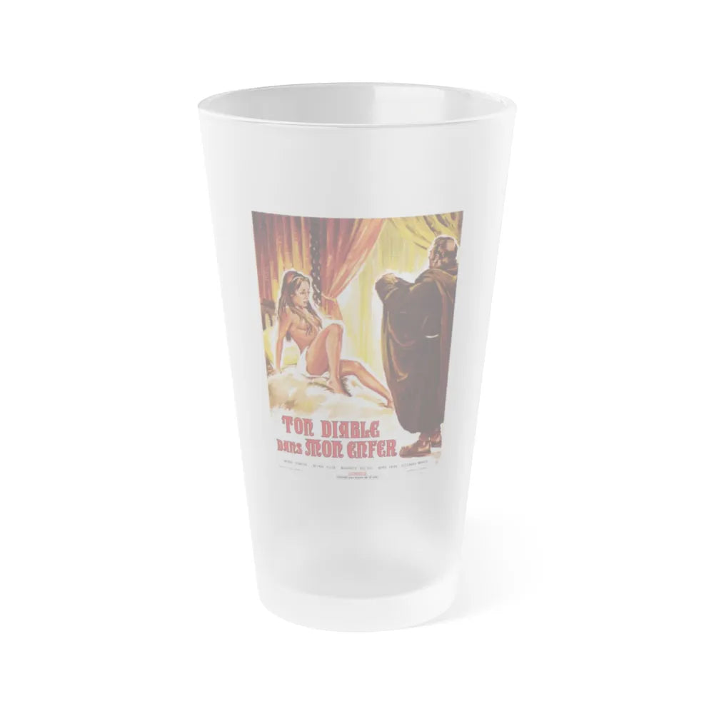 PUT YOUR DEVIL INTO MY HELL 1972 Movie Poster - Frosted Pint Glass 16oz-Go Mug Yourself