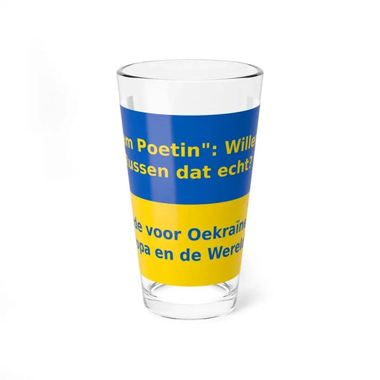 Putin Ukraine Dutch (Ukraine) Pint Glass 16oz 16oz - Go Mug Yourself