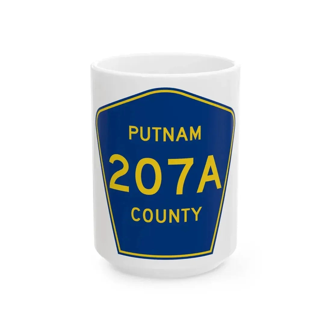 Putnam County 207A (Florida) (Road Sign) White Coffee Mug 15oz - Go Mug Yourself