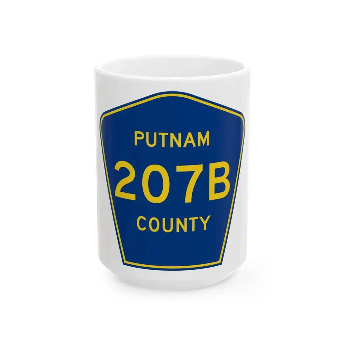 Putnam County 207B (Florida) (Road Sign) White Coffee Mug 15oz - Go Mug Yourself