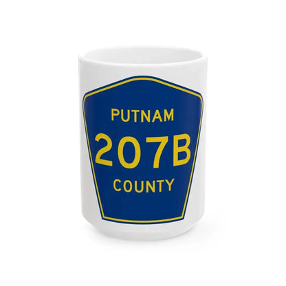 Putnam County 207B (Florida) (Road Sign) White Coffee Mug 15oz - Go Mug Yourself
