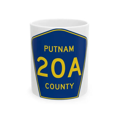 Putnam County 20A (Florida) (Road Sign) White Coffee Mug 11oz - Go Mug Yourself