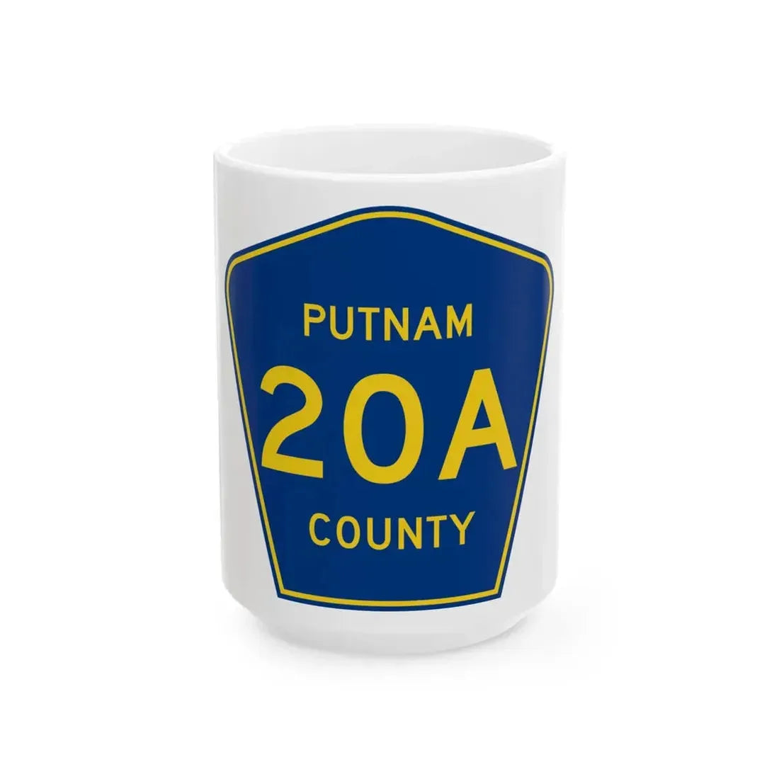 Putnam County 20A (Florida) (Road Sign) White Coffee Mug 15oz - Go Mug Yourself