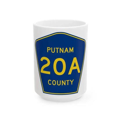 Putnam County 20A (Florida) (Road Sign) White Coffee Mug 15oz - Go Mug Yourself