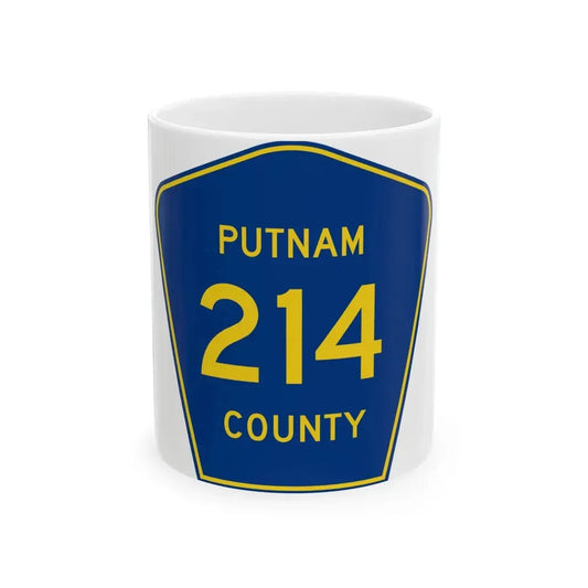 Putnam County 214 (Florida) (Road Sign) White Coffee Mug 11oz - Go Mug Yourself