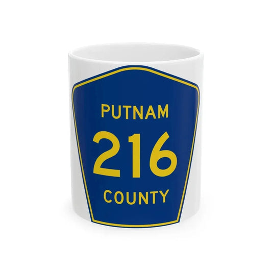Putnam County 216 (Florida) (Road Sign) White Coffee Mug 11oz - Go Mug Yourself