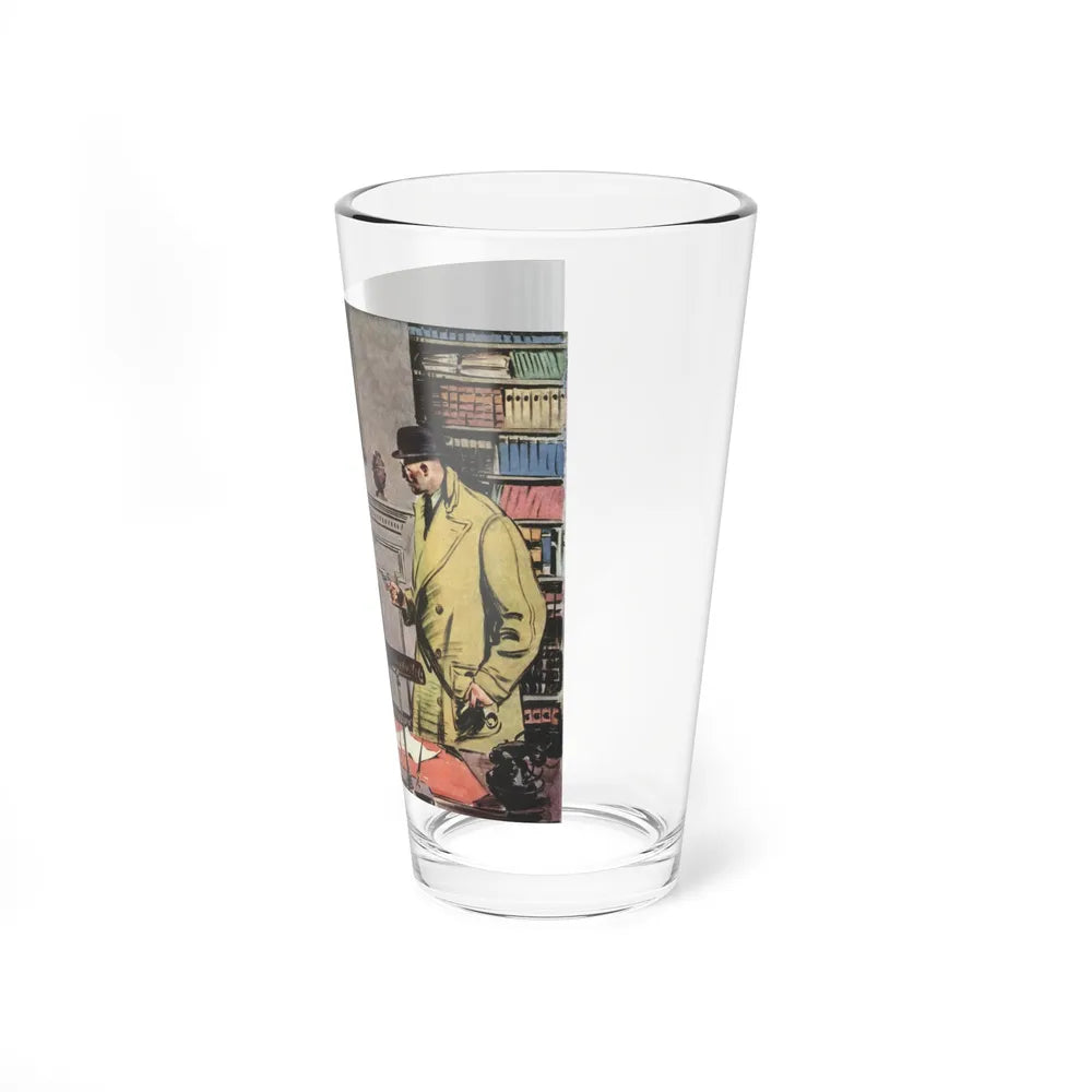 Puzzle in Snow (1), The American Magazine, June 1937 (Magazine Illustration) Pint Glass 16oz-Go Mug Yourself