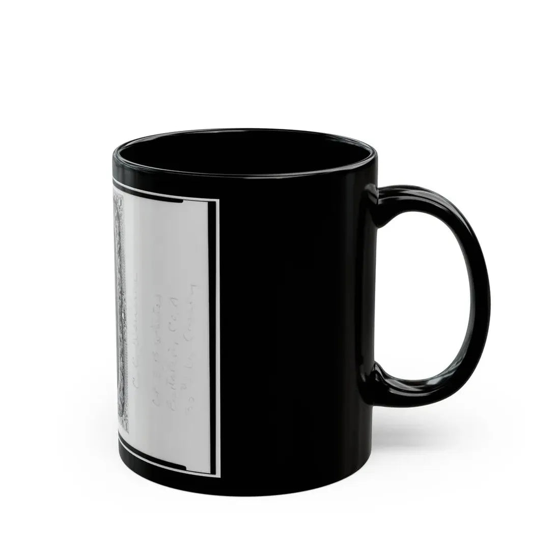 Pvt. C.C. Wenner, Co. A., 35th Virginia Cavalry, C.S.A., Three-Quarter Length Portrait, Facing Front (U.S. Civil War) Black Coffee Mug - Go Mug Yourself