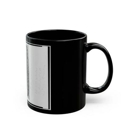 Pvt. C.C. Wenner, Co. A., 35th Virginia Cavalry, C.S.A., Three-Quarter Length Portrait, Facing Front (U.S. Civil War) Black Coffee Mug - Go Mug Yourself