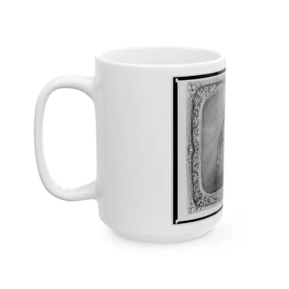 Pvt. C.C. Wenner, Co. A., 35th Virginia Cavalry, C.S.A., Three-Quarter Length Portrait, Facing Front (U.S. Civil War) White Coffee Mug - Go Mug Yourself