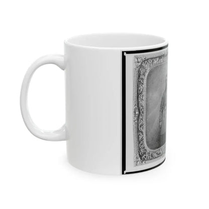 Pvt. C.C. Wenner, Co. A., 35th Virginia Cavalry, C.S.A., Three-Quarter Length Portrait, Facing Front (U.S. Civil War) White Coffee Mug - Go Mug Yourself