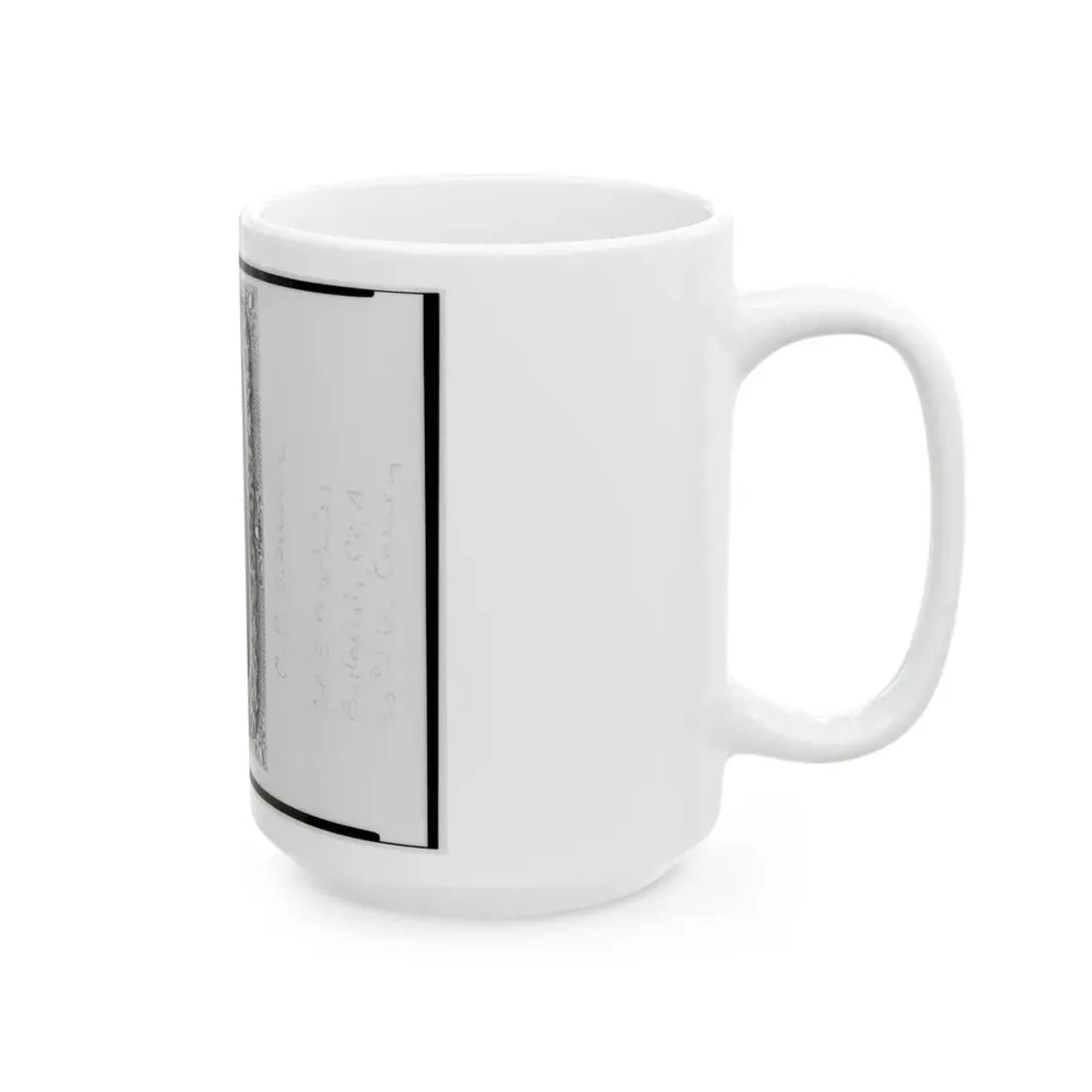 Pvt. C.C. Wenner, Co. A., 35th Virginia Cavalry, C.S.A., Three-Quarter Length Portrait, Facing Front (U.S. Civil War) White Coffee Mug - Go Mug Yourself