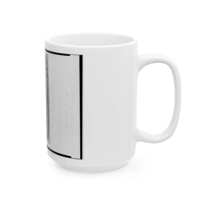 Pvt. C.C. Wenner, Co. A., 35th Virginia Cavalry, C.S.A., Three-Quarter Length Portrait, Facing Front (U.S. Civil War) White Coffee Mug - Go Mug Yourself