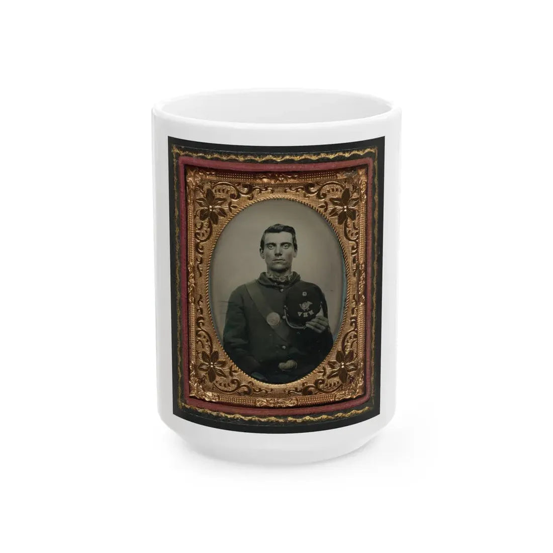 Pvt. Edward H. Clark Of Company G, 12th New Hampshire Volunteers (U.S. Civil War) White Coffee Mug 15oz - Go Mug Yourself