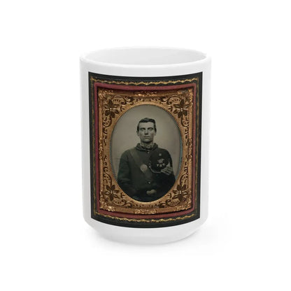 Pvt. Edward H. Clark Of Company G, 12th New Hampshire Volunteers (U.S. Civil War) White Coffee Mug 15oz - Go Mug Yourself