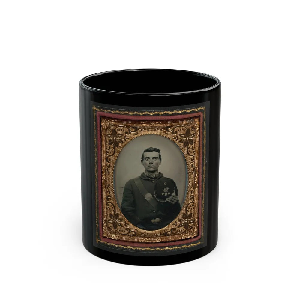 Pvt. Edward H. Clark Of Company G, 12th New Hampshire Volunteers (U.S. Civil War) Black Coffee Mug-11oz-Go Mug Yourself