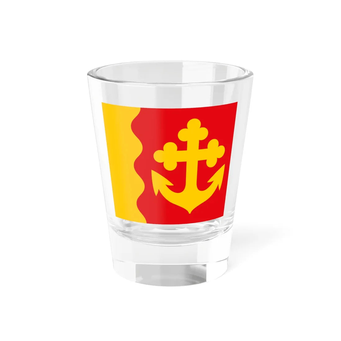 Pyhäranta lippu (Finland) Shot Glass 1.5oz 1.5oz - Go Mug Yourself