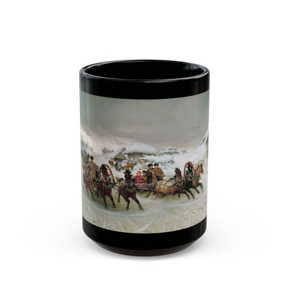 Pyotr Nikolayevich Gruzinsky (1837-1892) Maslenitsa - 1889 - Black Coffee Mug-15oz-Go Mug Yourself