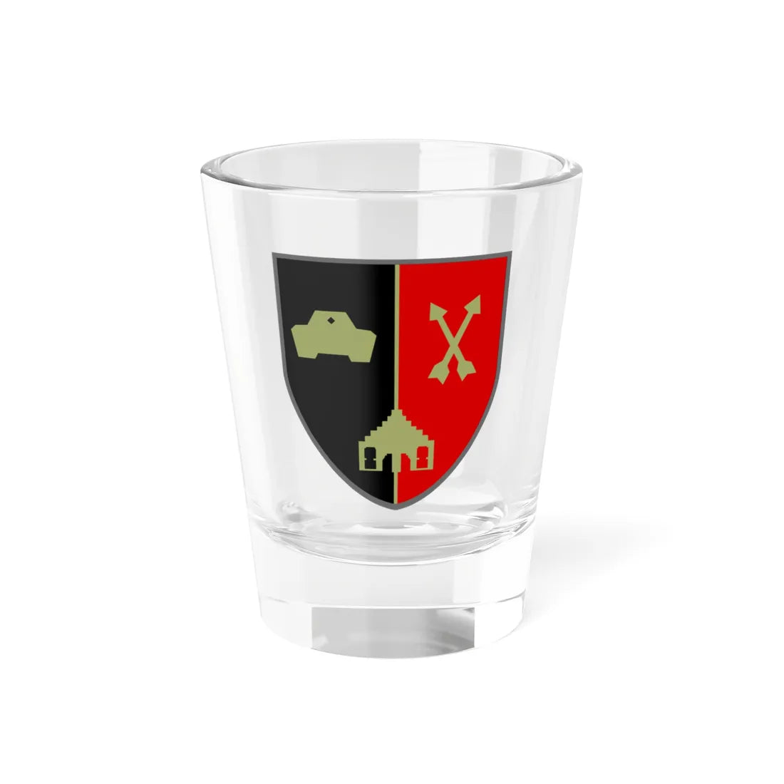 PzBtl 513 (Germany) (Coat of Arms) Shot Glass 1.5oz 1.5oz - Go Mug Yourself