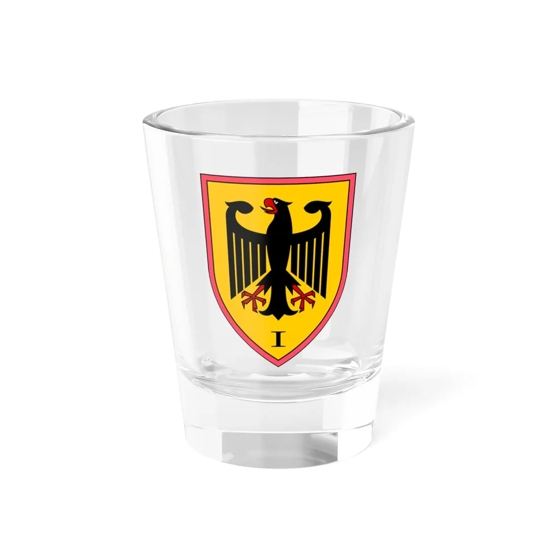 PzRgt 100 (Germany) (Coat of Arms) Shot Glass 1.5oz 1.5oz - Go Mug Yourself
