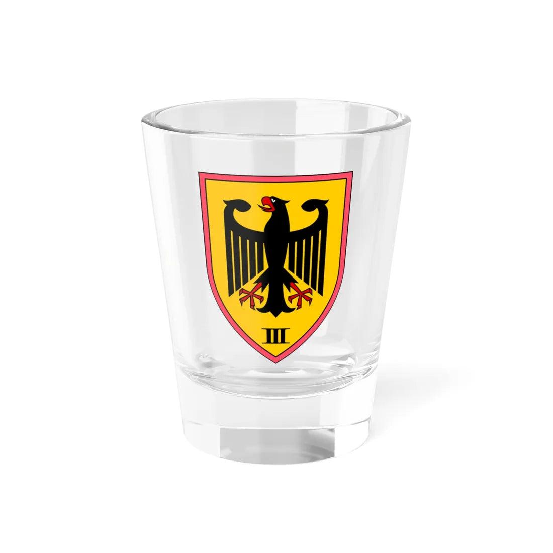 PzRgt 300 (Germany) (Coat of Arms) Shot Glass 1.5oz 1.5oz - Go Mug Yourself