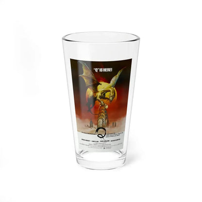 Q THE WINGED SERPENT 1982 Movie Poster - Pint Glass 16oz 16oz - Go Mug Yourself