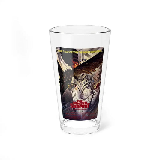 Q THE WINGED SERPENT (2) 1982 Movie Poster - Pint Glass 16oz 16oz - Go Mug Yourself