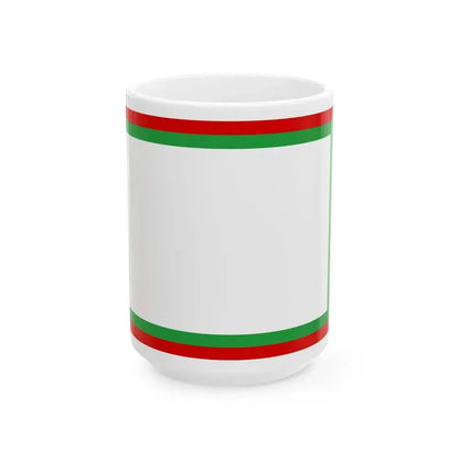 Qajar Civil Ensign (Iran) White Coffee Mug 15oz - Go Mug Yourself
