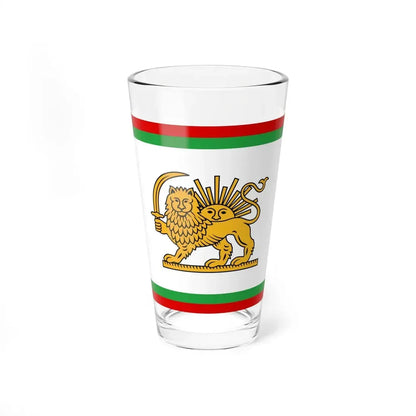 Qajar Naval Ensign (Iran) Pint Glass 16oz 16oz - Go Mug Yourself