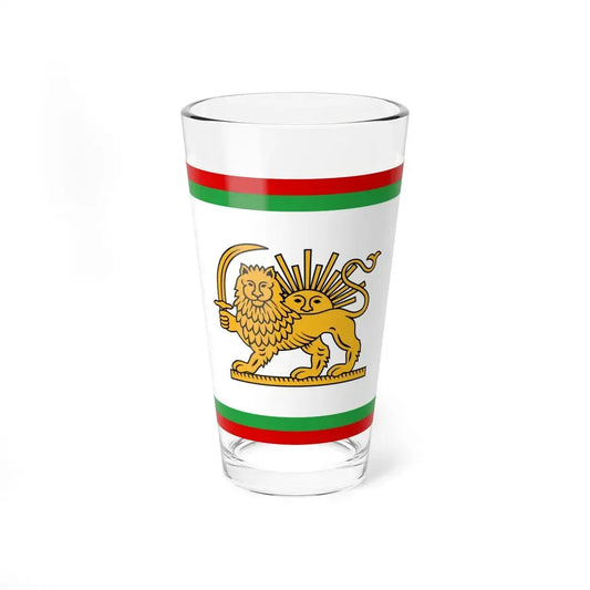 Qajar Naval Ensign (Iran) Pint Glass 16oz 16oz - Go Mug Yourself