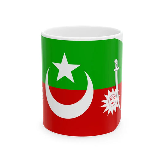QalatFlag (India) White Coffee Mug 11oz - Go Mug Yourself