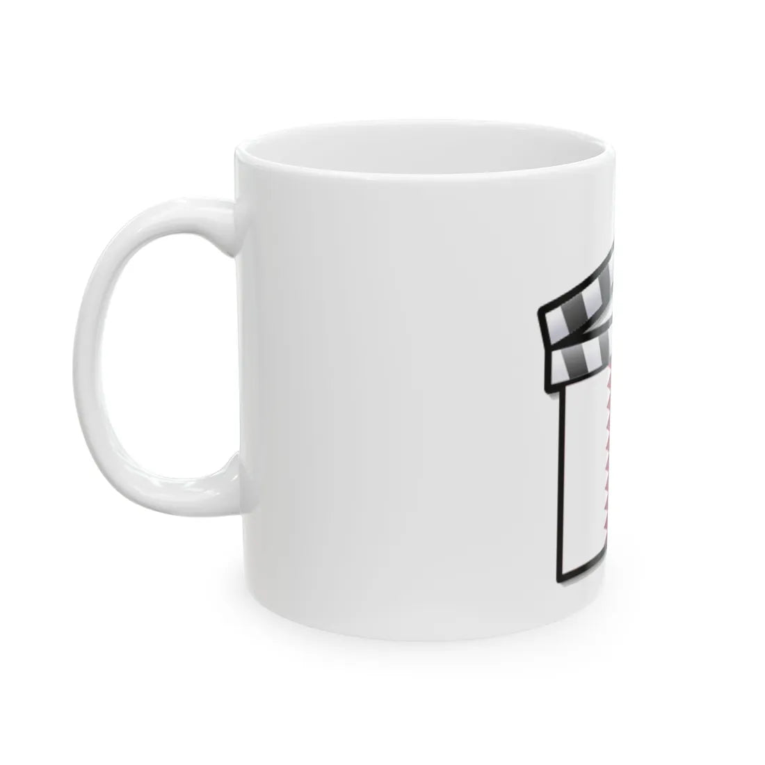 Qatar film clapperboard (Qatar) White Coffee Mug - Go Mug Yourself
