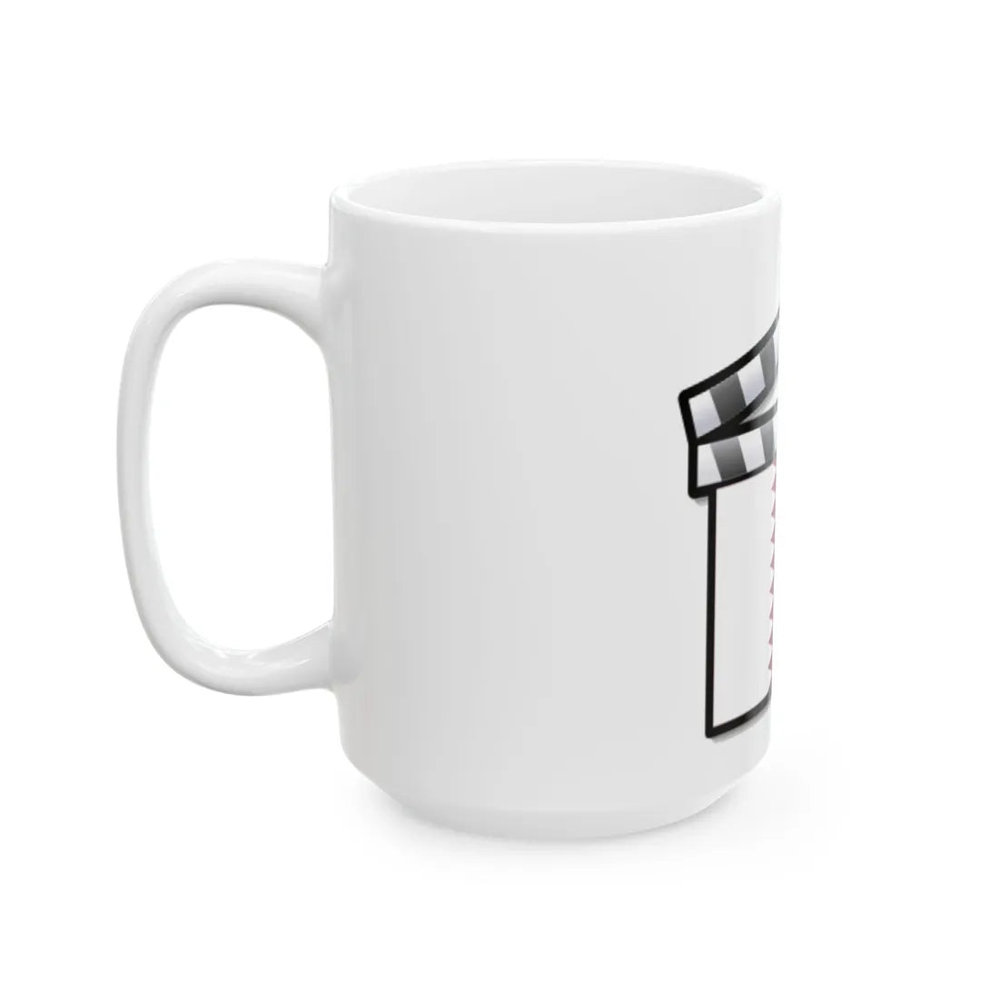 Qatar film clapperboard (Qatar) White Coffee Mug - Go Mug Yourself
