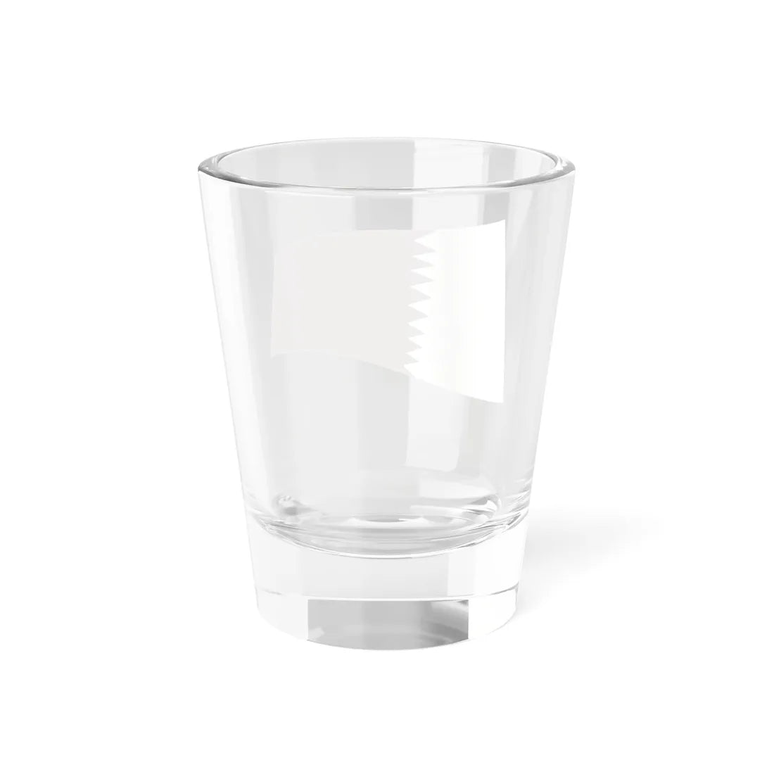 Qatar Flag - iconic waving (Qatar) Shot Glass 1.5oz - Go Mug Yourself