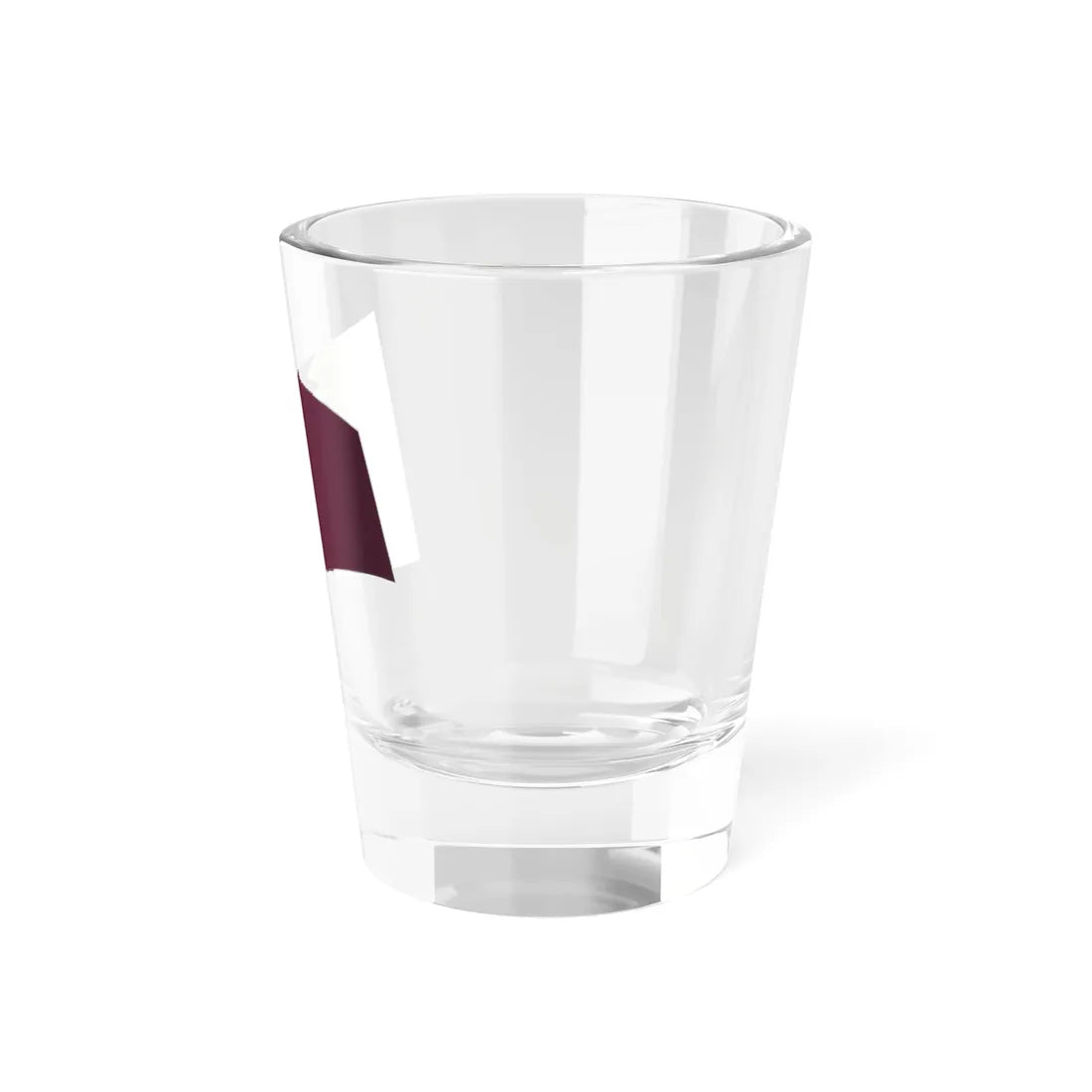 Qatar Flag - iconic waving (Qatar) Shot Glass 1.5oz - Go Mug Yourself