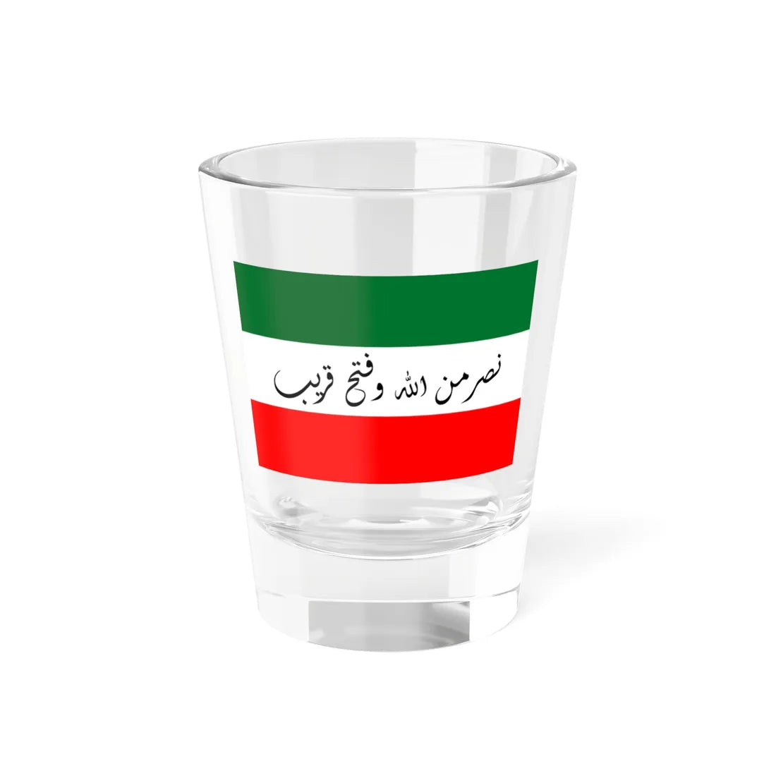 Qawasim Flag (United Arab Emirates) Shot Glass 1.5oz 1.5oz - Go Mug Yourself