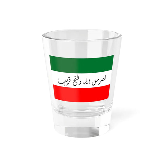 Qawasim Flag (United Arab Emirates) Shot Glass 1.5oz 1.5oz - Go Mug Yourself