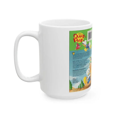 QUACK PACK ALIEN ATTACK (VHS COVER) - White Coffee Mug - Go Mug Yourself