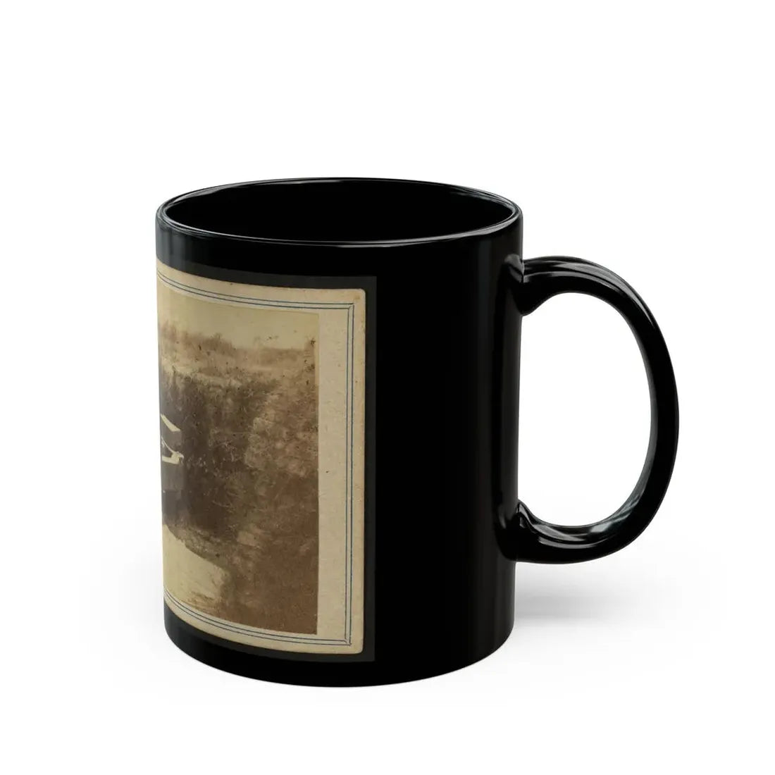 Quaker Gun Mounted On Bluff Of Port Hudson, La. (U.S. Civil War) Black Coffee Mug - Go Mug Yourself